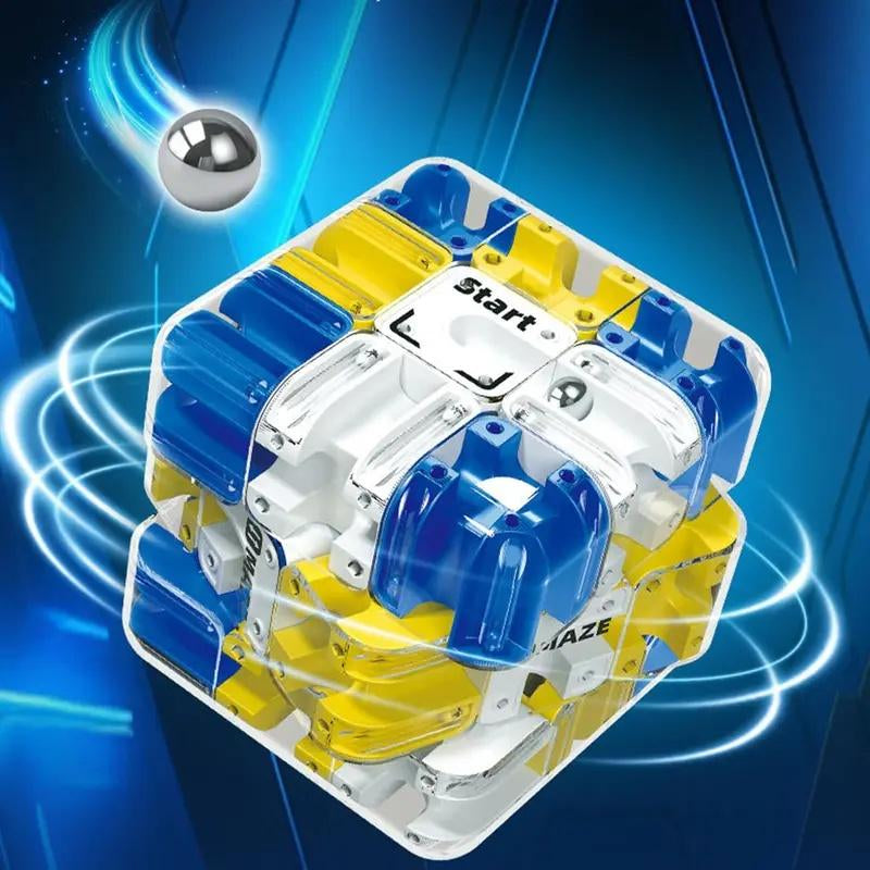 3D Ball Maze Cube Puzzle Educational Logic Cube for Kids Parent Child Battle Game Stress Relief Toy for Logical Thinking Training